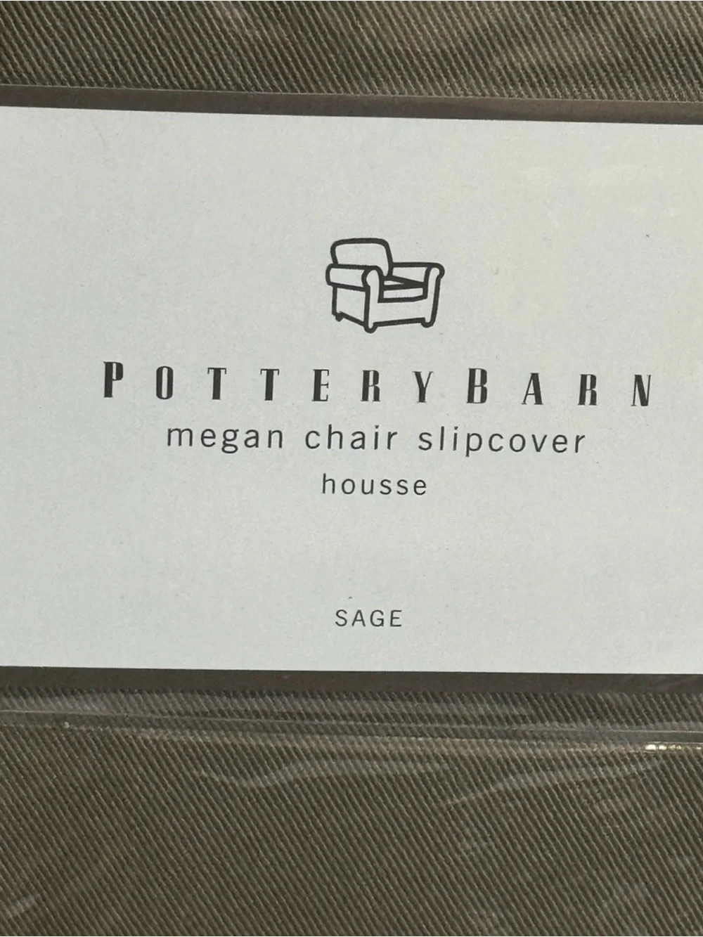 Pottery Barn Megan Dinning Chair Slipcover Sage